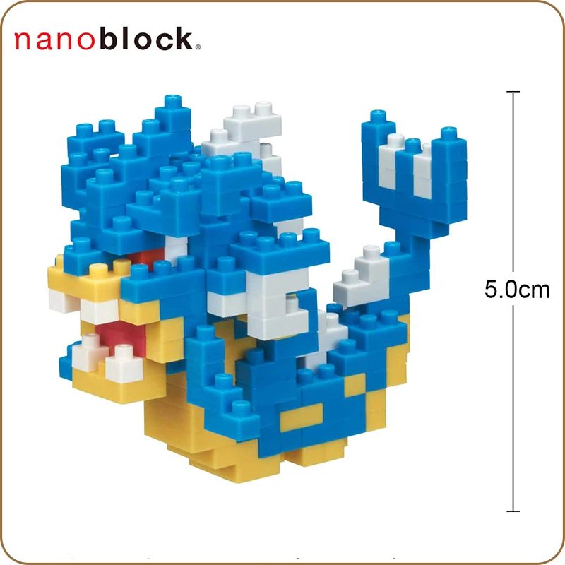 Nanoblock Покемон Пикачу NBPM 023 Gyarados 170 шт. аниме мультфильм алмаз мини микро блок