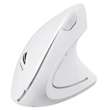 Белый эргономичная Вертикальная Мышь Беспроводной оптическая мышь bluetooth 800/1200/1600 точек/дюйм Регулируемый 5D игровая компьютерная мышь с подсветкой для портативных ПК