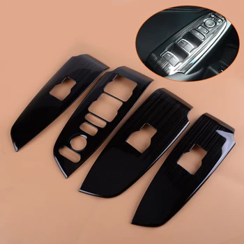 

CITALL 4PCS Black Titanium Alloy Window Switch Cover Panel Trim Fit for Honda Accord 2018