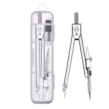 

Drawing Compass Stainless Steel Student Compass Math Geometry Tools for Circles Geometry Tool Set for Students