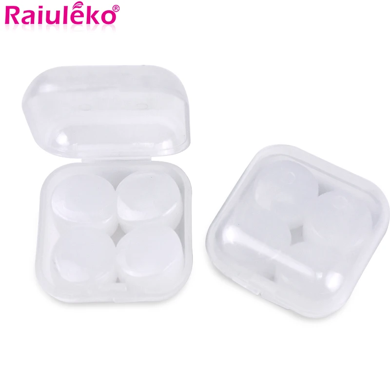 Silicone and Foam Earplugs 8Pcs Anti Noise Snore Soundproof for Travel Sleep etc.