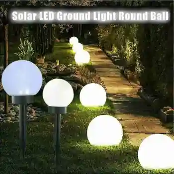 

2pcs Round Bulb Shaped Lawn Lamp Led Solar Light Home Garden Garden Outdoor Lawn Lamp Decorative Lamp