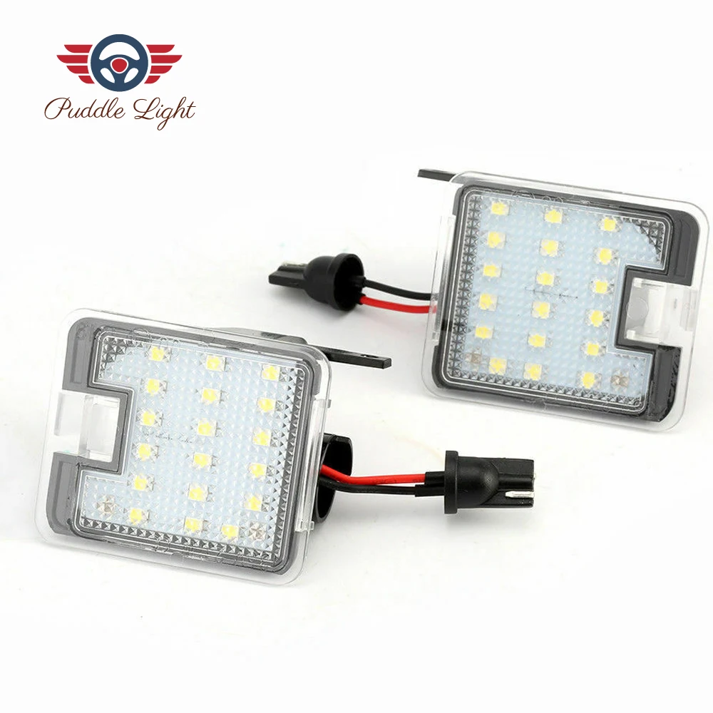 White Светодиодный сбоку под зеркало лужа светильник лампа для Ford C-max Focus Ford Kuga Escape Mondeo IV S Max светодиодный любезно светильник супер яркий - Испускаемый цвет: White