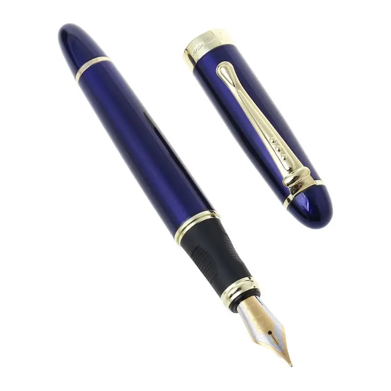 Jinhao X450 Luxury Men's Fountain Pen Business Student 0.5mm Extra Fine Nib Transparent Calligraphy Office Supply Writing Tools