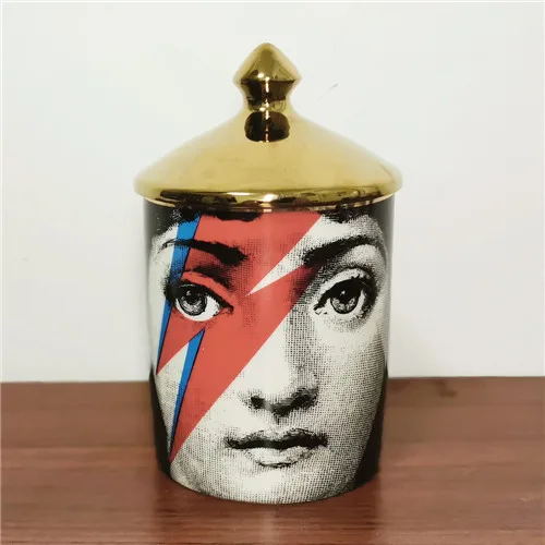 20 Подсвечники Fornasetti, украшение для дома, керамическая банка ручной работы, цветочные горшки, шкатулка для украшений, ретро, Lina, подсвечник для лица - Цвет: 20