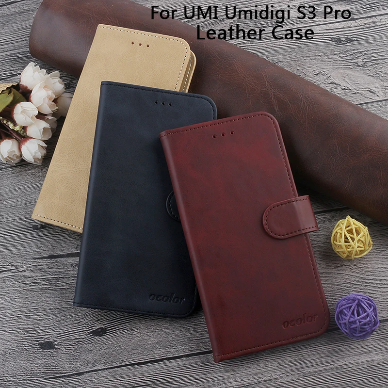 

For UMI Umidigi S3 Pro Leather Case 6.3'' Flip Luxury Wallet Cover With Card Pocket For UMI Umidigi S3 Pro Protective Case Coque