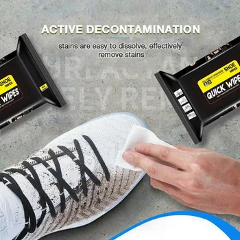 

Travel Portable Shoes Cleaning Wipes Disposable Sneakers Cleaning Wet Wipes White Shoes Artifact