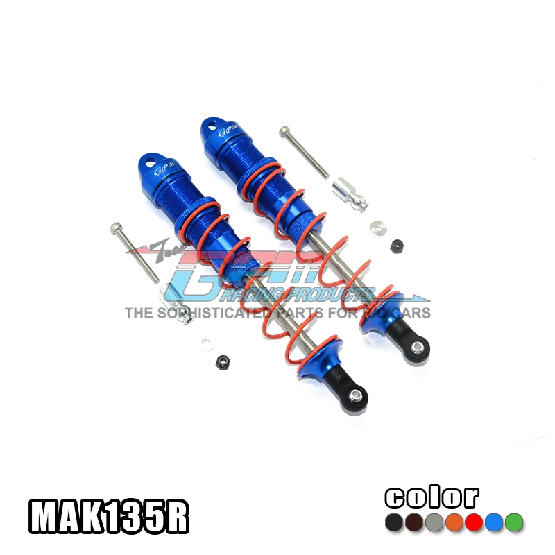 

GPM ALUMINUM REAR ADJUSTABLE DAMPERS 135MMRM For 1/8 ARRMA OUTCAST 6S BLX STUNT TRUCK RC Upgrade