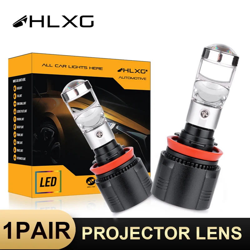 Hlxg Luces Led H4 H7 Led Lamps Mini Bi Led Projector Lens H11 H8 Hb3