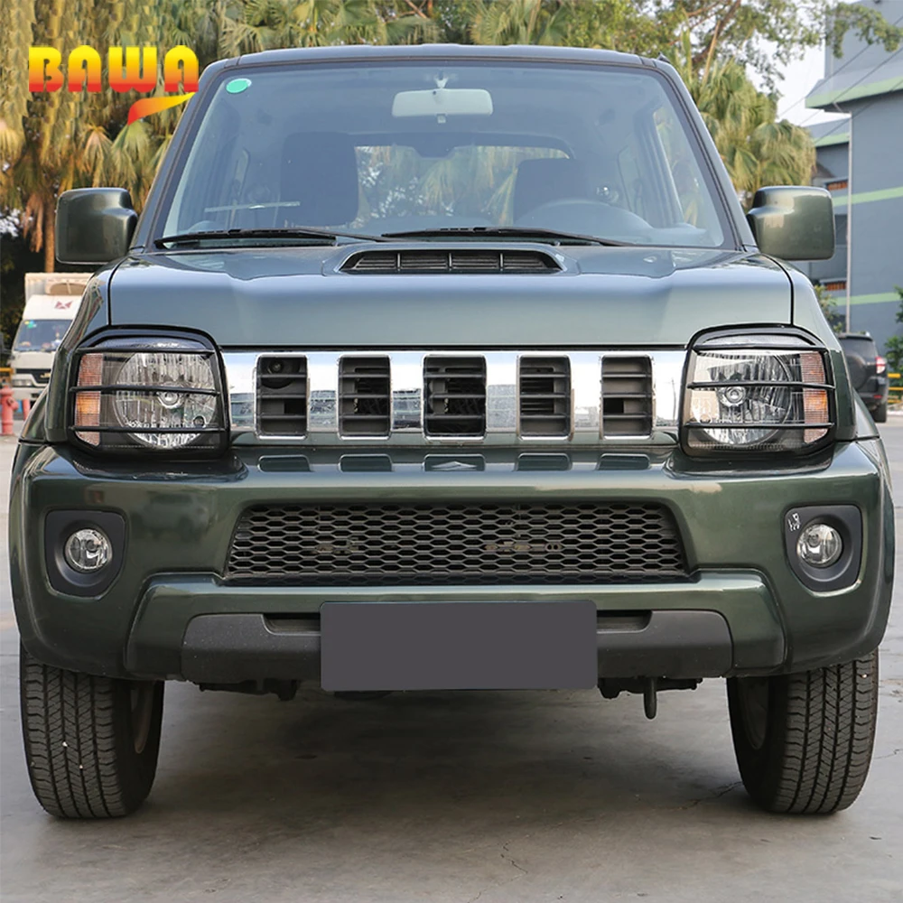 BAWA металлические автомобильные колпаки для Suzuki jimny 2007+ головной светильник, головной светильник, наклейки для Suzuki, аксессуары для jimny, красный, черный