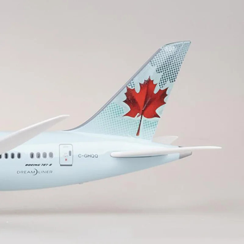 47 см 1/130 весы самолет Boeing B787 Dreamliner самолет канадские авиалинии модель с светильник и колесами литой под давлением пластиковый самолет