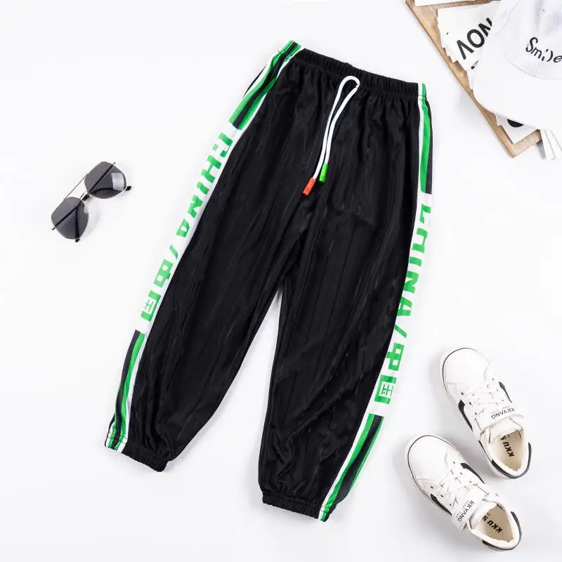 Tian si tiao противомоскитные штаны, Детская летняя одежда для мальчиков, домашние штаны, воздухопроницаемые штаны