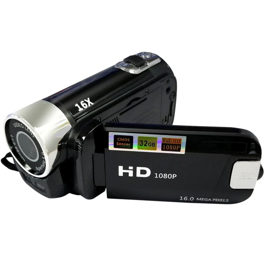 Цифровая видеокамера DV HD 1080p 32 ГБ с цифровым зумом 16X ручной домашний Vlog