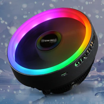 

Water Quiet RGB Multifunctional Cooling Fan Heatsink Colorful Lights 12V Radiator CPU Cooler PC Computer For Intel For AMD