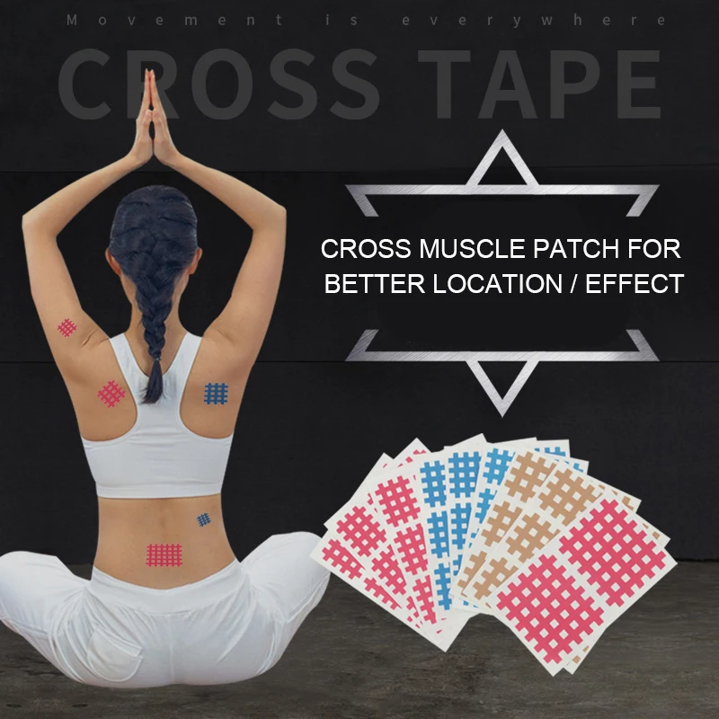 

10 Pcs Comfortable Stickers Cross Kinesiology Tape Pain Relief Sports Acupoint Muscle Physiotherapy Mussle Tape For Fitness