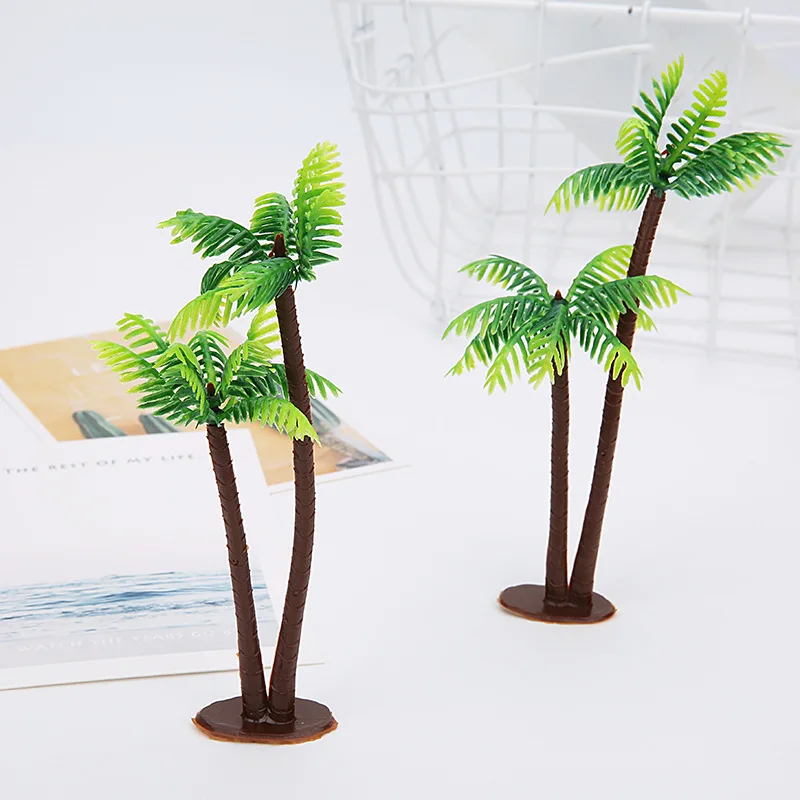 YOOAP мини декоративный пейзаж модель моделирование кокосовой пальмы дерево декоративное украшение для дома пластиковая Кокосовая пальма