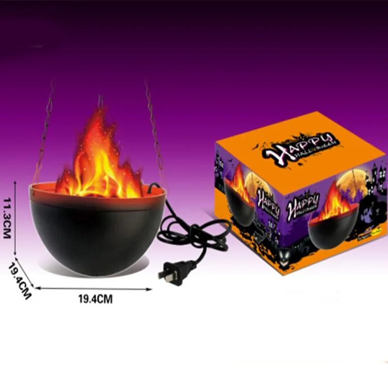 

Halloween Halloween Hanging Type Burner Atmosphere Flame Light Bar Haunted House Bonfire Party Decoration Props