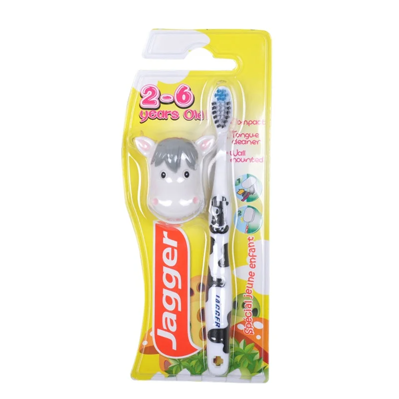 1 Pcs Cartoon Cows Rabbit Baby Toothbrush For Little Boy Girl Toothbrush With Baby Toothbrush Holders