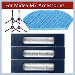 Accessoires pour aspirateur Midea M7 i10 M71CN, pièces détachées pour maison intelligente, brosse latérale principale, filtre Hepa, Kit de chiffon pour aspirateur Robot de balayage 