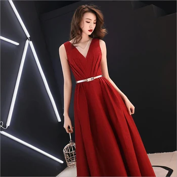 

Sexy New Arrival Evening Gown Boat Neck Evening Dresses 2019 Short Sleeve Ruched Prom Dress Long