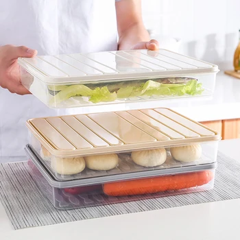 

Fruit Vegetable Sealed Organizer Fresh-Keeping Storage Box Refrigerator Storage Containers With Lid For Kitchen Crisper Box