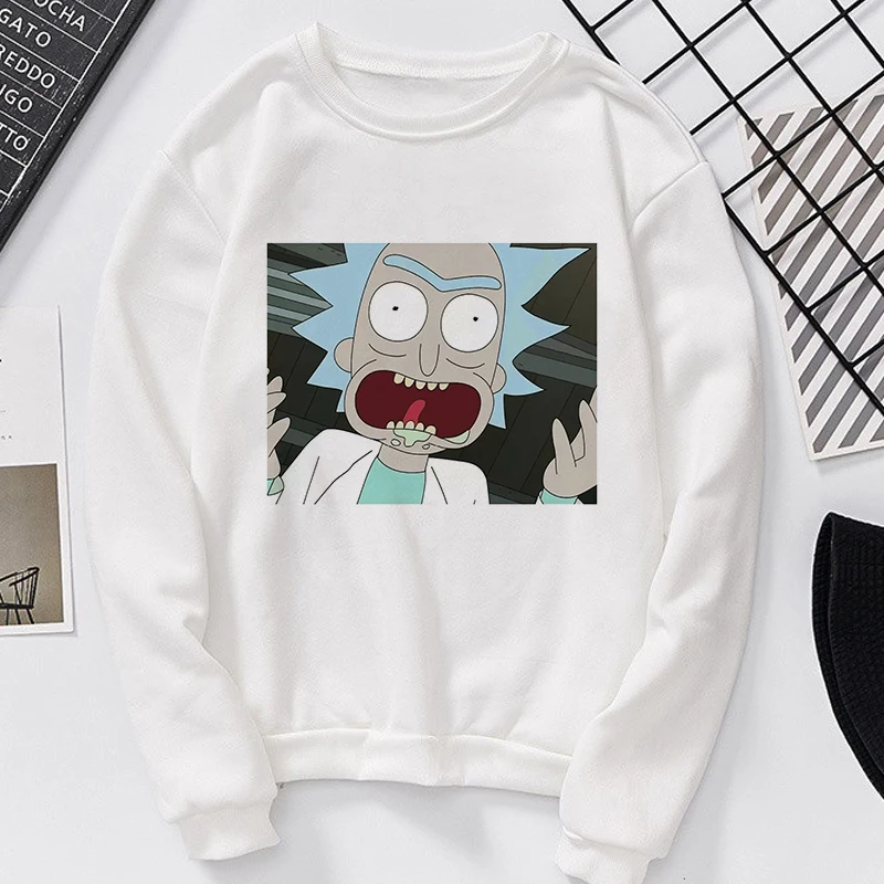 3795 Новинка, Модный свитшот, Camiseta Mujer, принт Рик и Морти, игривый, Harajuku, уличная одежда, спортивный костюм, индивидуальные повседневные толстовки с капюшоном - Цвет: 3795
