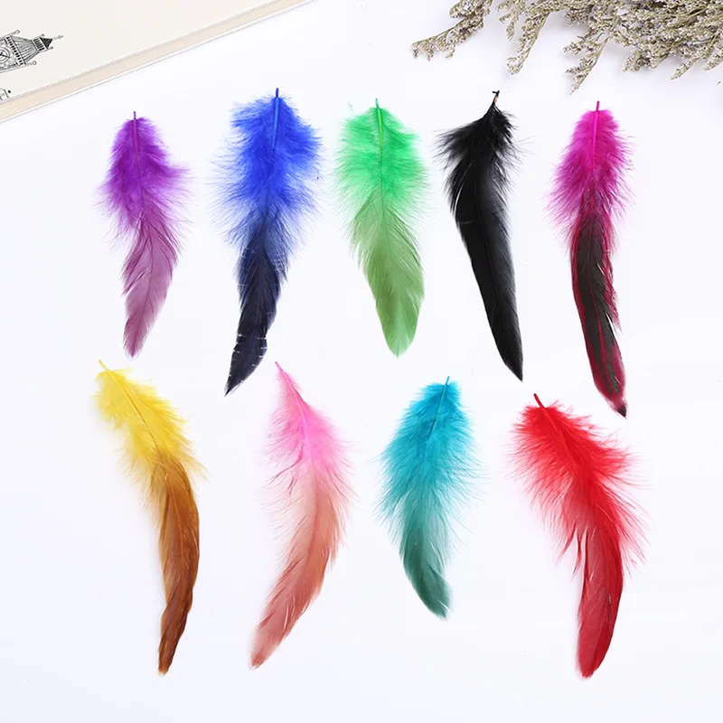 

Colorful Pheasant Feather 4-6 "/ 10-15cm Natural Dyed Feathers for DIY Craft Jewelry Accessories Plumas Para Manualidades 50pcs