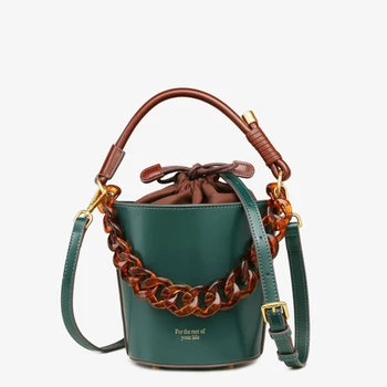 

Luxury Genuine Leather Bucket Package Fashion Female Tote Bags Large Capacity Single Shoulder Bags Crossbody Bags Louis Brand CC