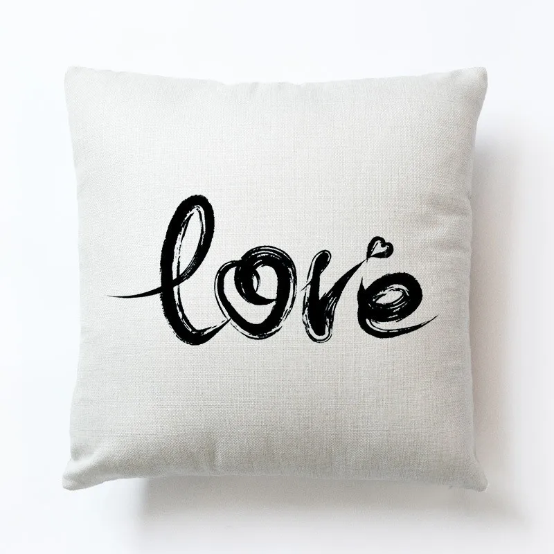 Любовь Пара наволочки диван гостиная украшения 1 шт. 45x45 см Nap Pillowsham наволочки для детей подарок - Color: D6