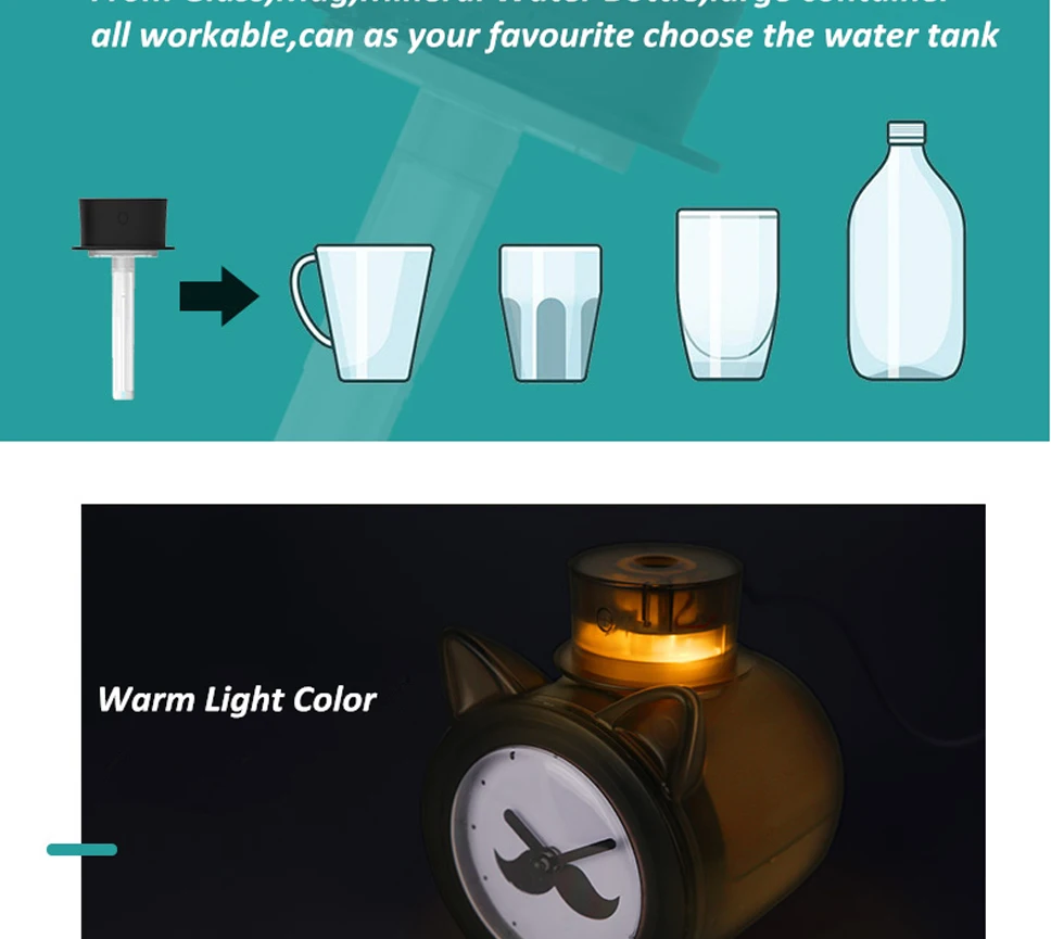 USB Mini Desktop Time Humidifier USB Charging Aromatherapy Machine Home Office Desktop Air Purifier Air Diffuser Aromatherapy