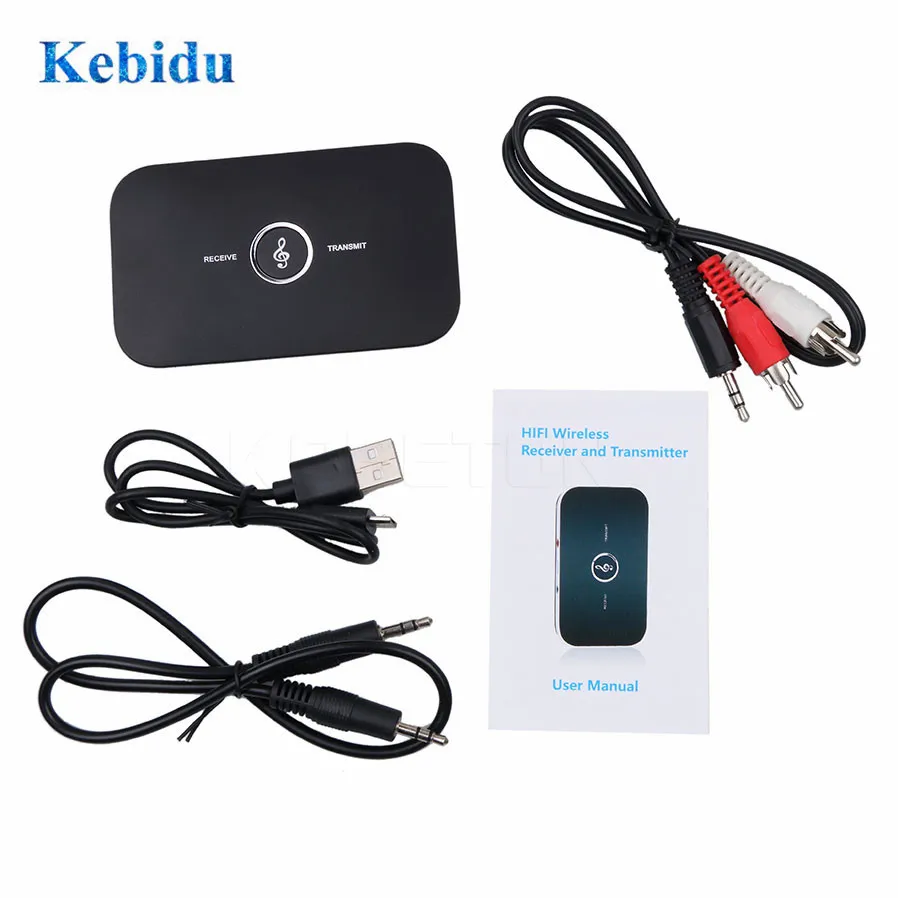 Kebidu B6 Bluetooth 4,1 аудио передатчик приемник A2DP Aux 3,5 мм Музыкальный звуковой преобразователь Hifi беспроводной динамик для планшета Новинка