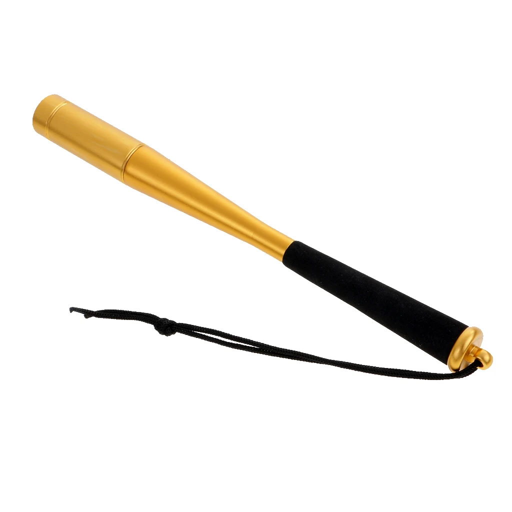 Fly Fishing Priest Foam Handle Fish Whacker Fish Bat Dia 25mm with Lanyard, Red/Gold