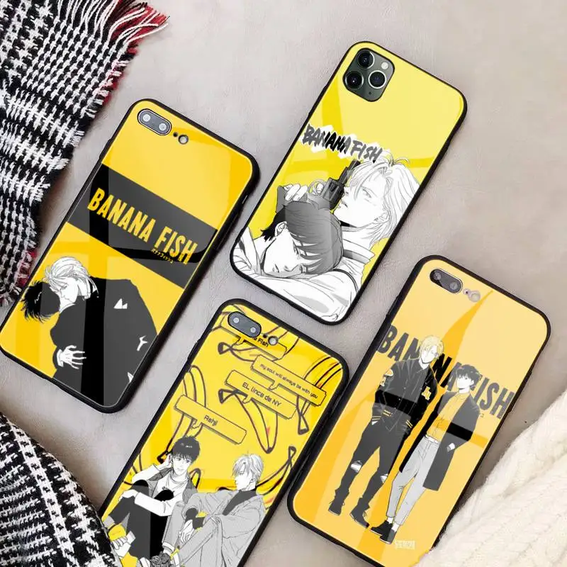 Banana Fish Phone Case Glass Coque For Iphone 11 12 Pro Max Xr Mini 7 8 Plus Cover|Phone Case & Covers| - Aliexpress