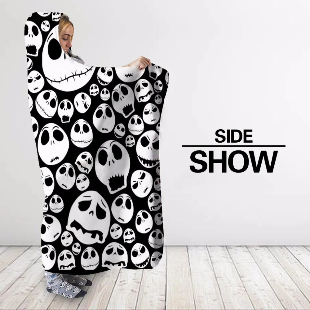 Smile-Skull-3d-Printed-Plush-Home-Office-Textile-Hooded-Blanket-For-Adult-Child-Washable-Warm-Sofa (2)