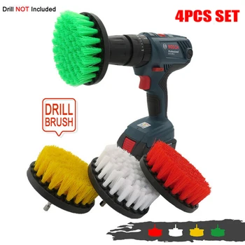 

High quality Cleaning Brush Automotive Care 4pcs/Set Attachment Durable