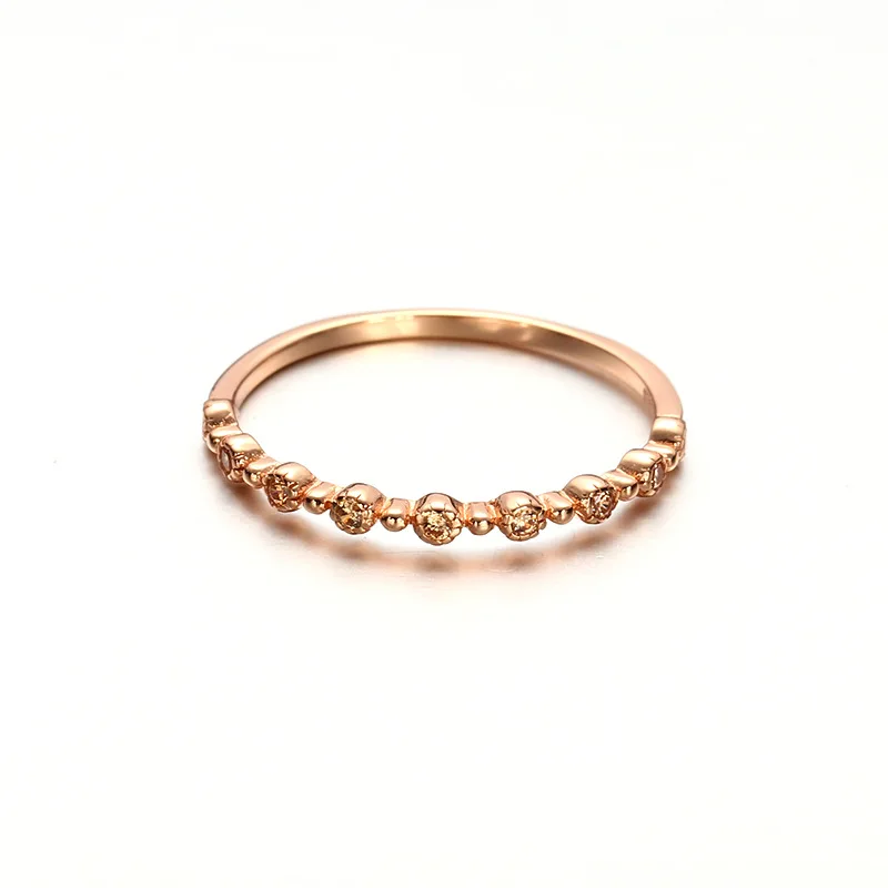 

Japanese-style Light Luxury Seiko Natural Yellow Zircon Sterling Silver Ring Women's Simple Fashion Ol Versatile Rose Gold with