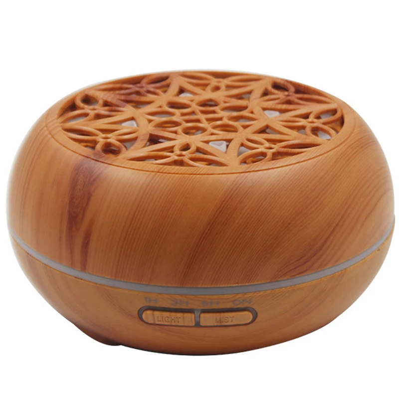 

Wood Grain Ultrasonic Aroma Essential Oil Diffuser with Bluetooth Wireless Music Speaker Timer Aromatherapy Air Humidifier 300Ml
