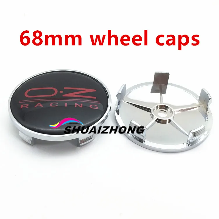 4x 68mm Black Red 4 шт. 56 60 65 68 мм O.Z OZ Racing Центральная втулка колеса автомобиля Кепки логотип центра колеса Кепки s значок обод центр Кепки s Крышка Ступицы эмблема - Цвет: 4x 68mm Black Red