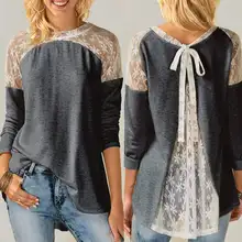 *#Best Price Women's Asymmetrical Blouse 2019 ZANZEA Elegant Lace Patchwork Tops Long Sleeve Shirts Female Spring Work Blusas Oversized Tunic *#Best Price Women's Asymmetrical Blouse 2019 ZANZEA Elegant Lace Patchwork Tops Long Sleeve Shirts Female Spring Work Blusas Oversized Tunic