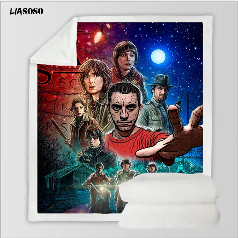 9 LIASOSO, диван для путешествий с героями мультфильмов, молодежное постельное белье, набивное одеяло с рисунком, покрывало для мальчиков и девочек, одеяло для путешествий, квилт для софы - Цвет: 9