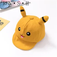 Новинка года; детские товары; Кепка с покемоном для ролевых игр; Милая хлопковая Регулируемая теплая Бейсболка; сезон весна-осень
