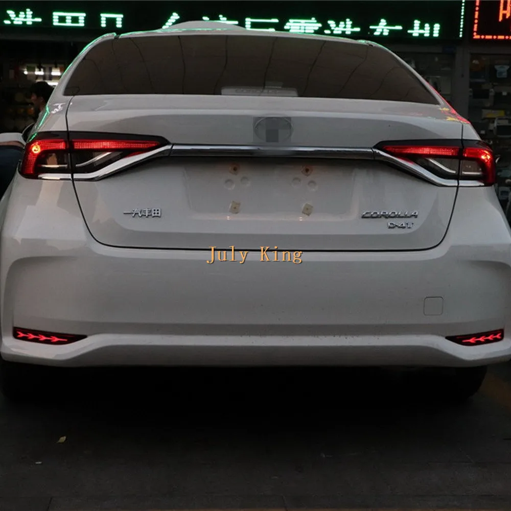 July King светодиодный тормозной светильник s Чехол для Toyota Corolla Sedan EU версия+, тип B, ночной DRL+ тормозной светильник+ стример поворотников