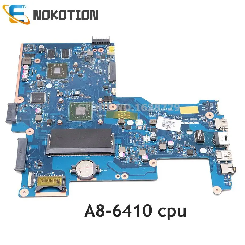 NOKOTION 764269-501 764269-001 для hp павильон 15 15-g Материнская плата ноутбука LA-A996P A8-6410 cpu 8570M 2GB графика