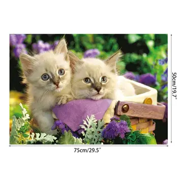 

Lovely cat 1000Pcs Jigsaw Paper Puzzles Educational Toys for adults Children P31B