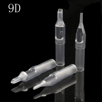 

PEPAX 100pcs Assorted Size Tattoo Tips Tubes 9D tips for Tattoo Needles Round Diamond Flat/Magnum Sterilize Tips Grips Tattoo