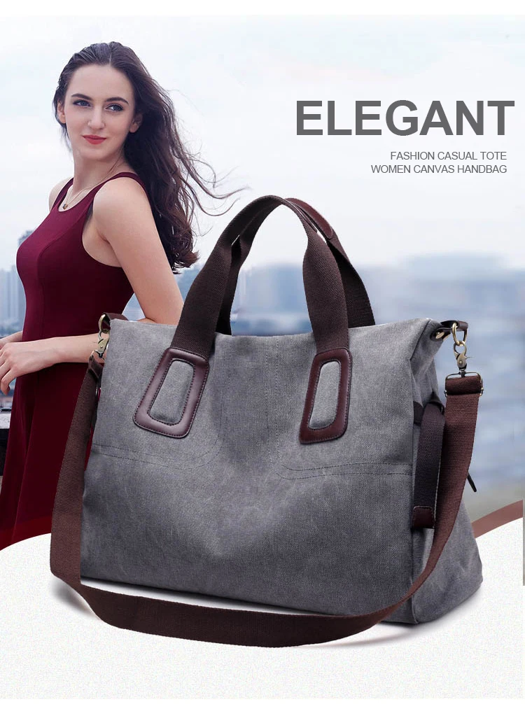 Женская Холщовая Сумка модная сумка для женщин сумка на плечо Повседневная износостойкая сумка через плечо большая элегантная сумочка Bolso Mujer