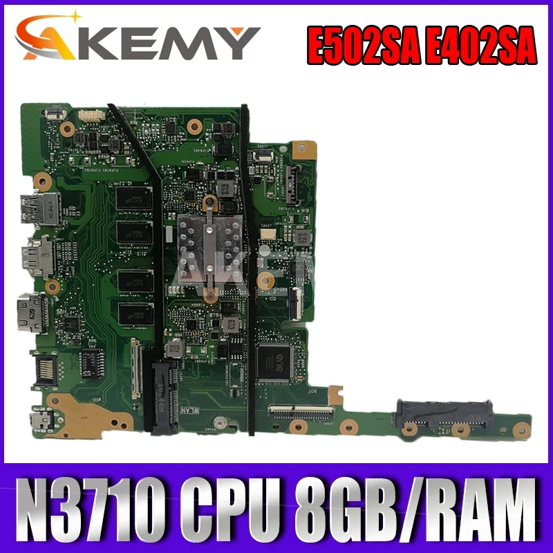 Akemy с N3710 CPU 8 ГБ/RAM E502SA E402SA материнская плата для ноутбука For Asus E502S E402S
