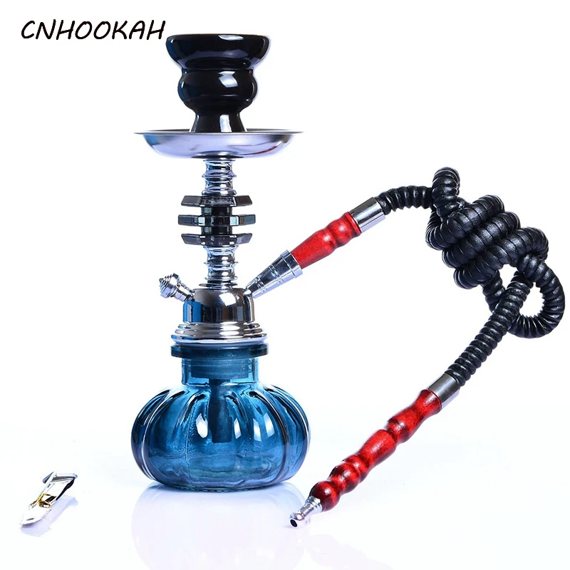 

CNHOOKAH Crystal Glass Shisha Single Plastic Pipe Hookah Arab Chicha Bar KTV NarguilÃ© Smoking Accessories Cachimba Party Gift