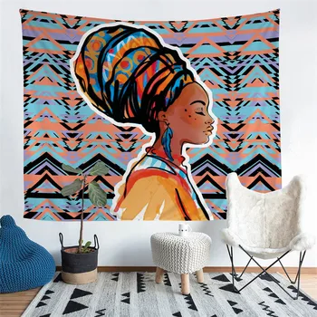 

HELENGILI Home Furnishing African Style Tapestry Wall Hanging Sandy Beach Picnic Throw Rug Camping Tent Sleeping Pad