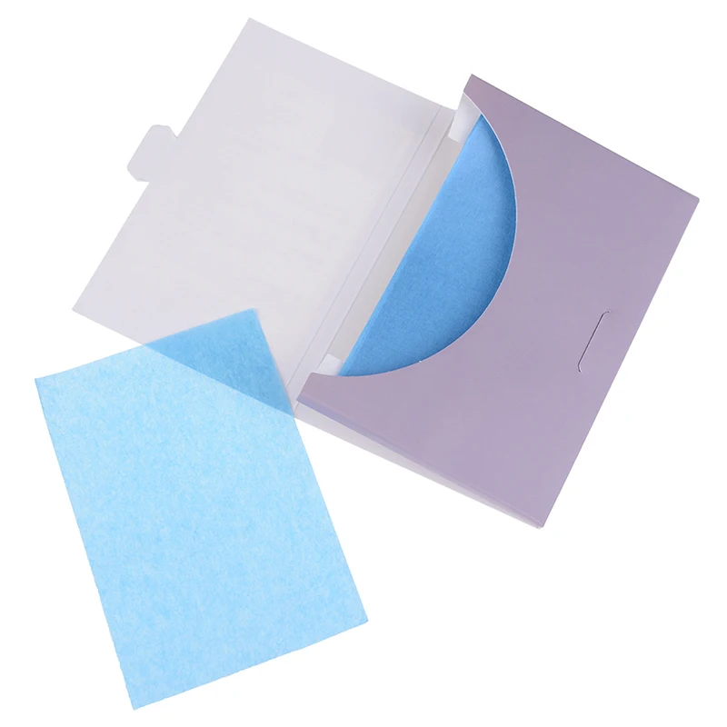 50 sheet Fragrant Face Tissue Linen Face Oil Absorbing Paper Plant Fibres Breathable Blotting Handkerchief Color Random